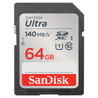 闪迪 Sandisk 高速SD存储卡CLASS10单反相机微单电视内存卡行车记录仪大卡 SDXC 64G（读取高达140MB）