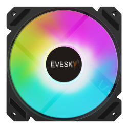 EVESKY 积至（EVESKY）暮光风扇12cm发光5V3针ARGB风扇PWM温控炫彩主板神光同步电