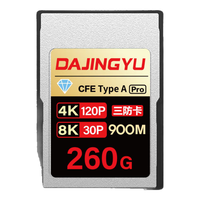 DAJINGYU大鲸鱼cfa卡 CFexpress Type A存储卡 适用SONY a1 A7 FX3 FX6 A93 双卡双录CFE-A钻石款-260G