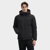 保暖服饰：FILA 男款时尚休闲连帽羽绒服 F61M543989ABK