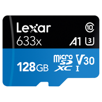Lexar 雷克沙 633X Micro-SD存储卡(UHS-I、V30、U3、A1)