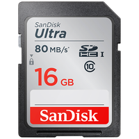 闪迪 Sandisk 至尊高速系列 Ultra SD存储卡 16GB(UHS-I、C10)