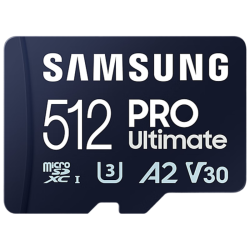 三星 PRO Ultimate MicroSD存储卡 512GB（UHS-I、U3，A2，V30）