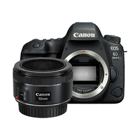 Canon 佳能 EOS 6D2 全画幅 数码单反相机 黑色 EF 50mm F1.8 STM 定焦镜头 单镜头套机