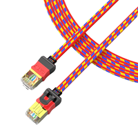 AUCAS 奥卡斯 AC71FP 七类CAT7 万兆网线 0.5m 梦幻红