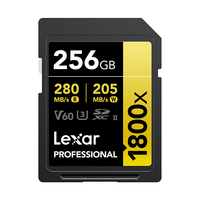 Lexar 雷克沙 1800X SD存储卡 256GB(UHS-II、V30、U3)