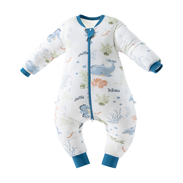 贝肽斯 肽柔婴儿睡袋 春秋双层-竹棉(20-26℃)兔语 M码