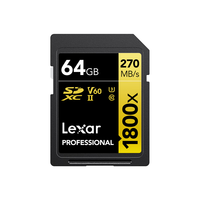 Lexar 雷克沙 LSD1800064 SD存储卡 64GB（UHS-II、V60、U3）