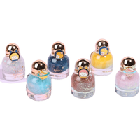 BK指甲油水性可剥可撕亮片防水可撕拉卡通美甲贴防水环保指甲油 梅花卡通指甲油2瓶()