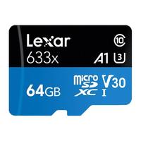 Lexar 雷克沙 633x Micro-SD存储卡 (UHS-I、V30、U3、A1)