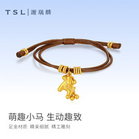 谢瑞麟 足金马上有钱盘缠手绳 计价 约2.5克