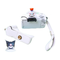  JUNESTAR 便携 相机底座+手绳+钢化膜+库洛米镜头  白色