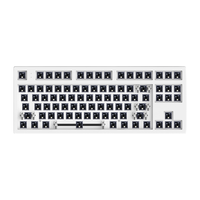 FL·ESPORTS 腹灵 MK870 87键 有线机械键盘套件 白色 RGB