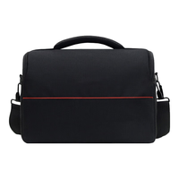 乐图 适用于佳能尼康索尼单反相机包摄影包微单包相机包单肩包数码包a7c2 小号 【无标】黑配红 &含背带