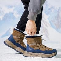 德尔惠 男士保暖运动休闲鞋 秋冬季加绒雪地靴