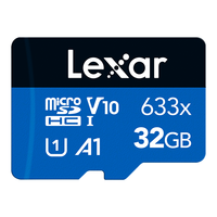 Lexar 雷克沙 633X Micro-SD存储卡 32GB(UHS-I、V30、U3、A1)