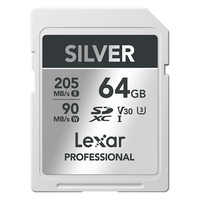 Lexar 雷克沙 PROFESSIONAL SD存储卡 64GB（UHS-I、V30、U3）