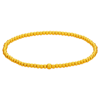 中国黄金  足金古法小金珠手串 计价 约 计价约 2.9g 古法小金珠手串