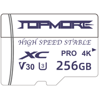 TOPMORE 达墨 Pro 白卡 microSD存储卡 256GB(U3,V30)