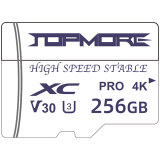 TOPMORE 达墨 Pro 白卡 microSD存储卡 256GB（U3，V30）