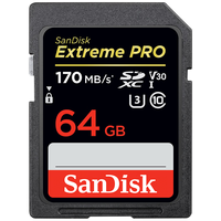 /闪迪 Sandisk Extreme PRO 至尊超极速系列 读速200M/S SD卡 64GB