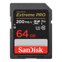 闪迪 Sandisk Extreme PRO 至尊超极速系列 SD存储卡 64GB(UHS-I、V30、U3)