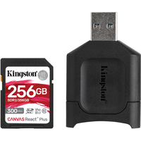 Kingston 金士顿 SDR2系列 SD存储卡 256GB(UHS-II、V90、U3)