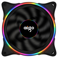 aigo 爱国者 冰魄 彩虹V1 单色光 120mm 机箱散热风扇 单个装 黑色