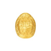 明牌珠宝富甲一方硬金串珠 黄金吉祥龟壳转运珠圣诞AFP1275