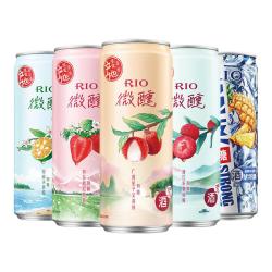 锐澳 预调鸡尾酒低度酒微醺强爽混合330ml*5罐果酒气泡酒甜酒
