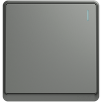 CHNT 正泰 开关插座面板带USB-TYPC网线墙面5孔空调墙壁全屋套餐6M幻银灰 一开单控10A