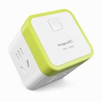 良工 XD-Q604 一转四转换器插座  XD-Q604绿色