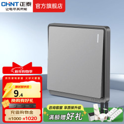 正泰 NEW6-M00205 开关插座面板 带USB-type-C网线墙面5孔空调墙壁 6M 幻银灰