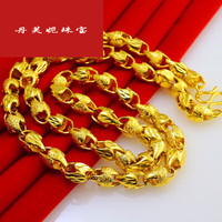 丹芙妮金项链男士粗女细款999足金链子24K金纯金饰品结婚首饰 细款 金店5G款 非标