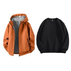 班尼路 软壳加绒冲锋夹克+重磅 280g保暖卫衣 2 件套