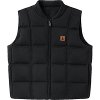 YeeHoO英氏儿童羽绒服冬季加厚羽绒马甲百搭女童羽绒服保暖男童2024 沉静黑 130cm-充绒量37g