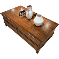 菲乐熊胡桃木茶几全实木客厅家用中式简约现代储物茶桌带抽屉小户型茶台 胡桃木茶几 130*70*45cm