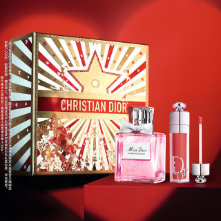 Dior 花漾润彩口红香水礼盒(淡香水+丰唇蜜018)生日礼物新年礼物女