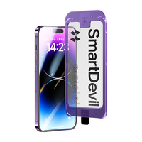 SMARTDEVIL 闪魔 苹果钢化膜 iPhone手机膜 全屏无黑边高清防爆强抗指纹简易操作秒贴膜 14/13/13pro2片装