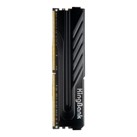KINGBANK 金百达 黑爵系列 DDR4 3200MHz 台式机内存 马甲条 黑色 8GB