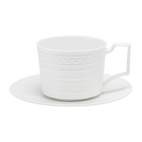 Wedgwood【新年】意大利浮雕2杯2碟骨瓷咖啡杯碟英式下午茶杯碟 意大利浮雕杯碟 1个 220ml