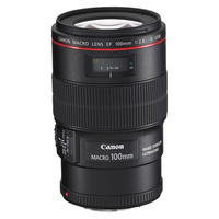 Canon 佳能 百微 ef100 2.8微距镜头全画幅 单反相机镜头 口腔牙科专用镜头 EF 100mm f/2.8L IS USM 标配