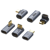 TENGFEI Type-c转接头弯头90度兼容雷电4全功能USB4数据线公转母U型L型适用iPhone16手机电脑延长转换头