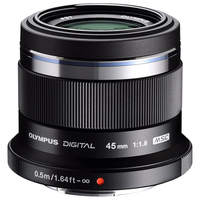 OLYMPUS 奥林巴斯 M.ZUIKO DIGITAL 45mm F1.8 标准定焦镜头 奥林巴斯卡口 37mm 黑色