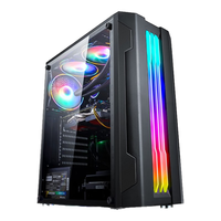 EVESKY 晨光 RGB ATX机箱 半侧透 黑色