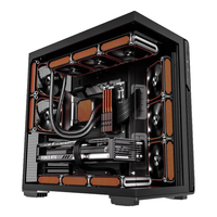 爱国者星璨霄海景房机箱ATX背插无立柱360水冷台式游戏电脑台式机主机箱 左右分仓/多面散热 星璨霄