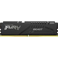 金士顿 FURY Beast DDR5 5200MHz 台式机内存 马甲条 黑色 64GB 32GBx2 KF552C40BBK2-64