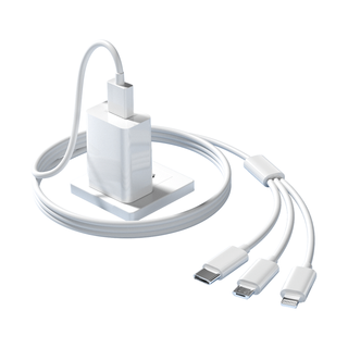  CangHua/仓华 快充 充电器套装+USB快充插头+3.5A三合一数据线  Type-C+USB-A口 线充套装