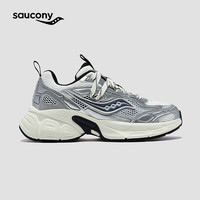 saucony 2K骑士鞋休闲鞋男女复古老爹鞋女厚底增高运动鞋男 银白兰7 36