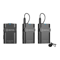 BOYA 博雅 BY-WM4 PRO K2 一拖二领夹式无线麦克风 黑色